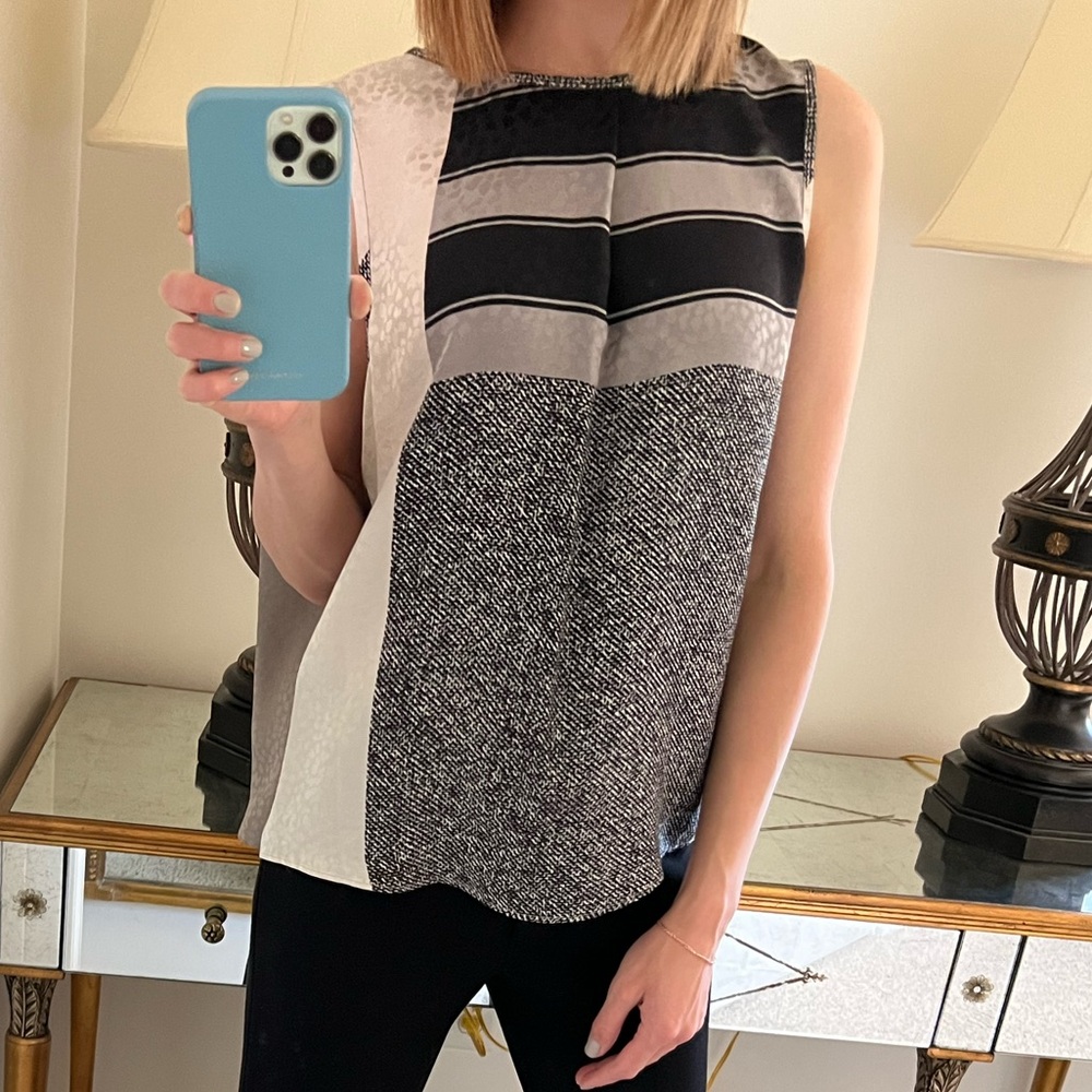 Max Mara silk sleeveless top. Size XS. Worn once.